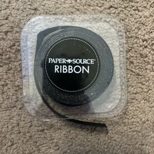 Paper Source Black Multi Glitter Ribbon